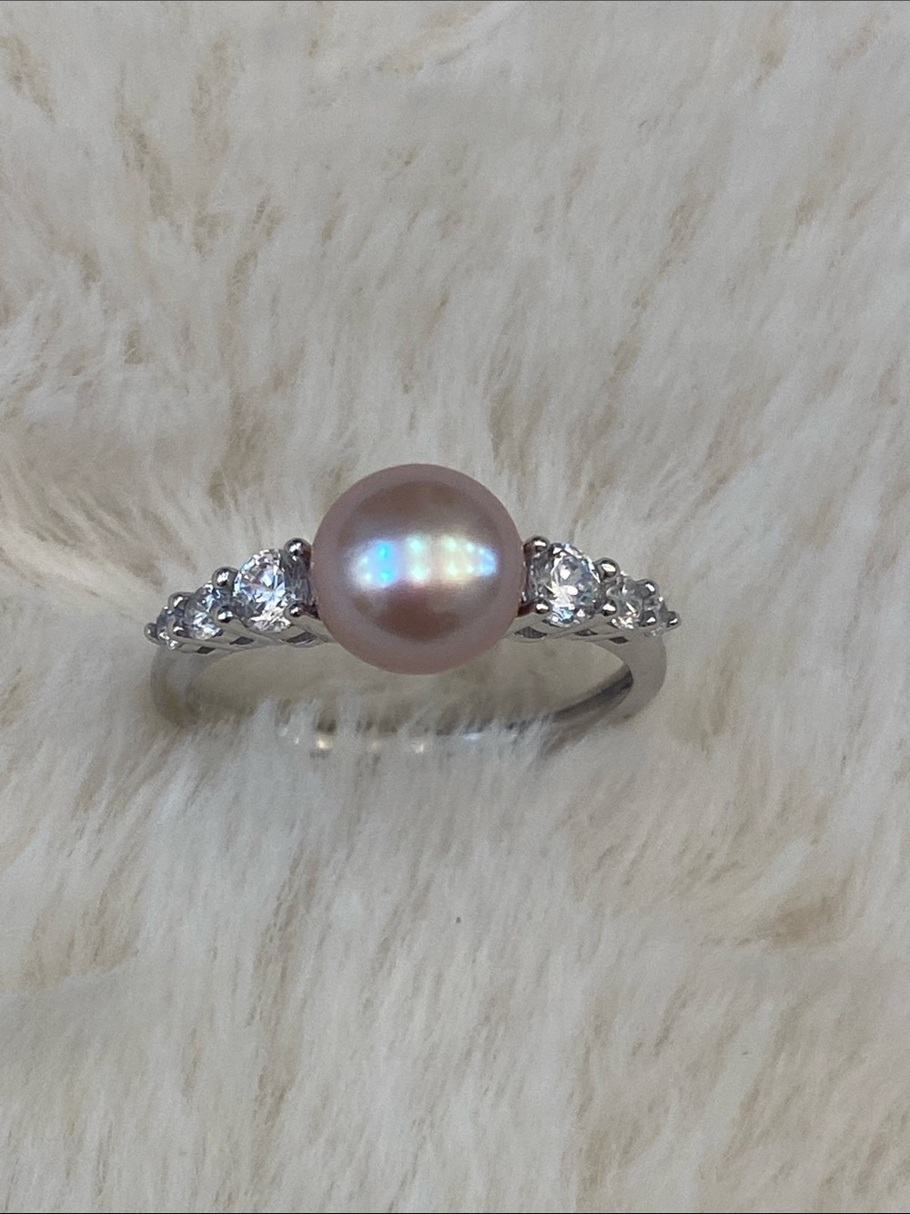 Pink Pearl Ring